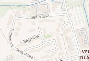 Bajákova v obci Přerov - mapa ulice