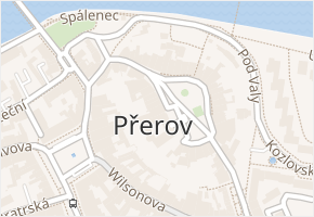Horní náměstí v obci Přerov - mapa ulice