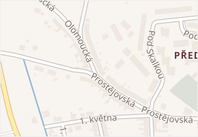 Olomoucká v obci Přerov - mapa ulice