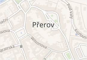 Přerov I-Město v obci Přerov - mapa části obce