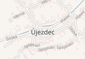 Přerov VI-Újezdec v obci Přerov - mapa části obce