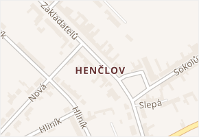 Přerov VIII-Henčlov v obci Přerov - mapa části obce