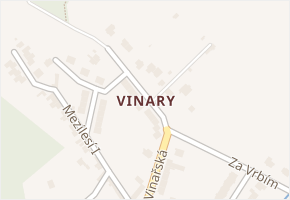 Přerov XI-Vinary v obci Přerov - mapa části obce
