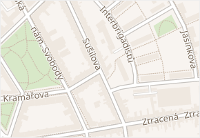 Sušilova v obci Přerov - mapa ulice