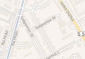 Svépomoc II v obci Přerov - mapa ulice