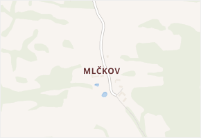 Mlčkov v obci Přeštěnice - mapa části obce