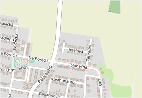 Jetelová v obci Přeštice - mapa ulice