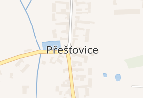 Přešťovice v obci Přešťovice - mapa části obce