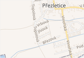 Jívová v obci Přezletice - mapa ulice