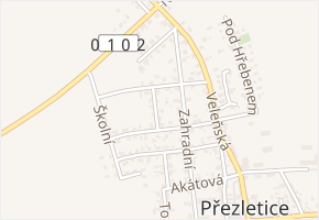 Osiková v obci Přezletice - mapa ulice