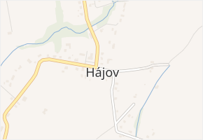 Hájov v obci Příbor - mapa části obce