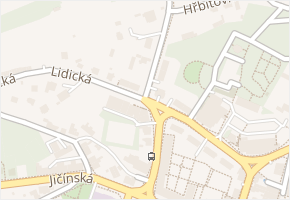 Lidická v obci Příbor - mapa ulice