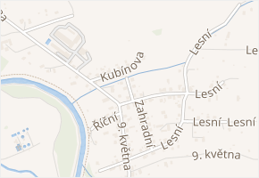 Luční v obci Příbor - mapa ulice