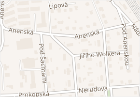 Anenská v obci Příbram - mapa ulice