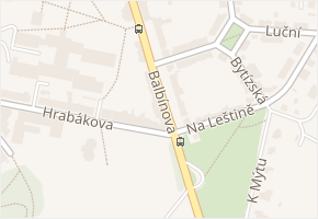 Balbínova v obci Příbram - mapa ulice
