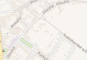 Dlouhá v obci Příbram - mapa ulice
