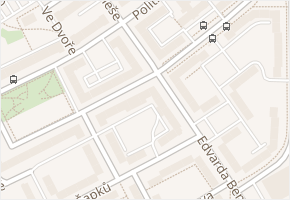 Edvarda Beneše v obci Příbram - mapa ulice