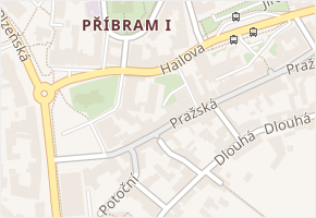 Hailova v obci Příbram - mapa ulice