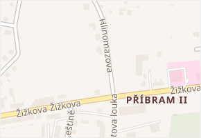 Hlinomazova v obci Příbram - mapa ulice