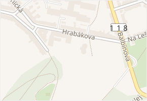 Hrabákova v obci Příbram - mapa ulice