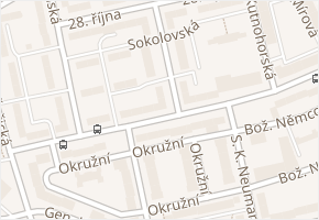 Jáchymovská v obci Příbram - mapa ulice