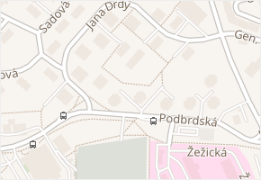 Jana Drdy v obci Příbram - mapa ulice