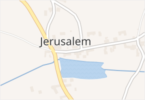 Jerusalem v obci Příbram - mapa části obce