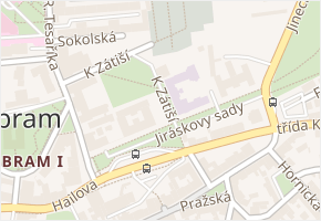 K Zátiší v obci Příbram - mapa ulice