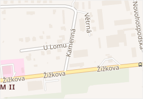 Kamenná v obci Příbram - mapa ulice
