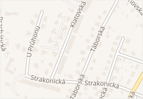 Klatovská v obci Příbram - mapa ulice