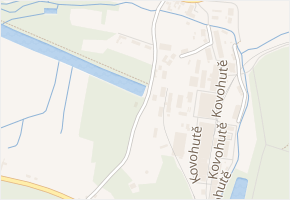 Kovohutě v obci Příbram - mapa ulice