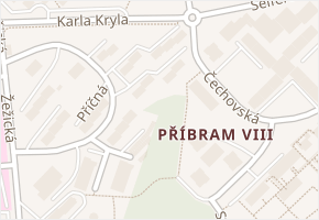Mládežnická v obci Příbram - mapa ulice