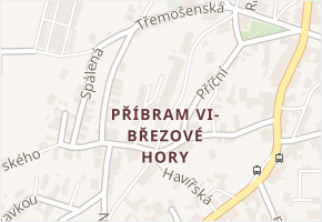 Na Pahorku v obci Příbram - mapa ulice