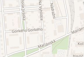 Na Vyhlídce v obci Příbram - mapa ulice