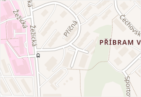 Pod Čertovým pahorkem v obci Příbram - mapa ulice