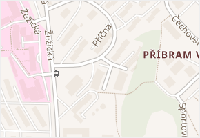 Příčná v obci Příbram - mapa ulice