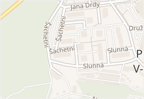 Šachetní v obci Příbram - mapa ulice