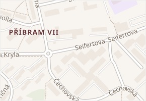 Seifertova v obci Příbram - mapa ulice