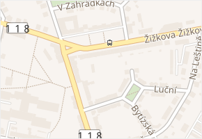 Sevastopolské náměstí v obci Příbram - mapa ulice