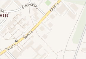 Školní v obci Příbram - mapa ulice