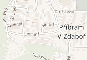 Slunná v obci Příbram - mapa ulice