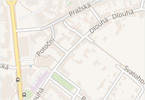 V Brance v obci Příbram - mapa ulice