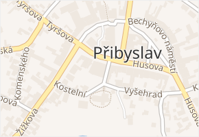 Bechyňovo náměstí v obci Přibyslav - mapa ulice