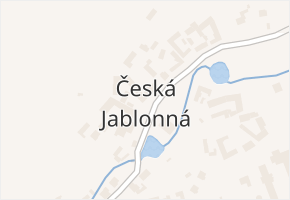 Česká Jablonná v obci Přibyslav - mapa části obce