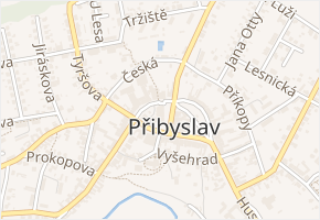 Ludmilova v obci Přibyslav - mapa ulice