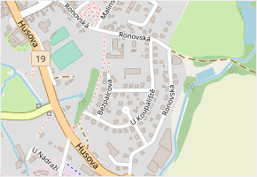 Podrázského v obci Přibyslav - mapa ulice