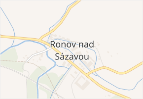 Ronov nad Sázavou v obci Přibyslav - mapa části obce