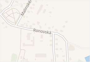 Ronovská v obci Přibyslav - mapa ulice