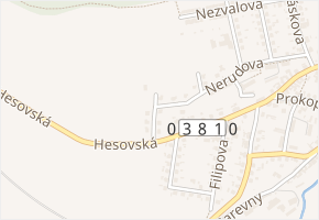 Seifertova v obci Přibyslav - mapa ulice
