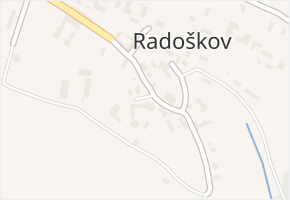 Radoškov v obci Přibyslavice - mapa části obce